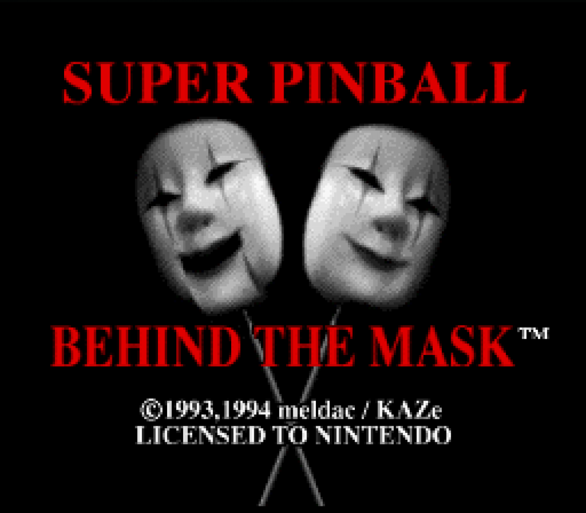 Super Pinball - Behind the Mask